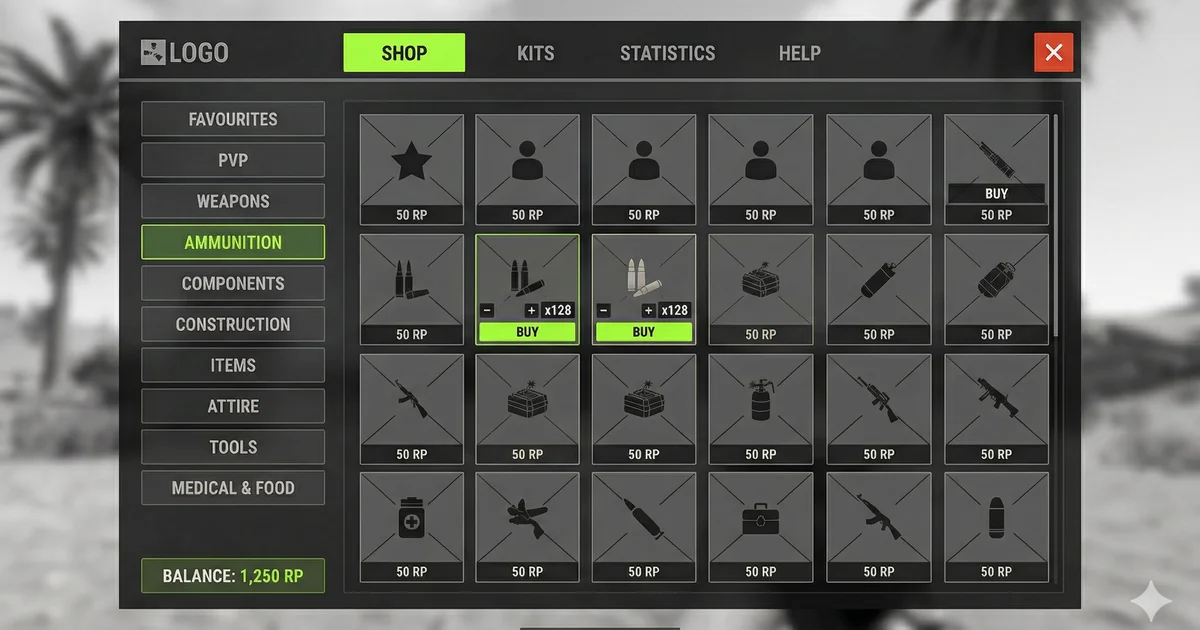 Rust Rp Market Ui Rust Shop Plugin System With Multi-Currency Economy | GSH